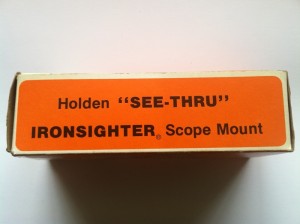Ironsighter Scope Mount - Wide Ironsighter, Model 710