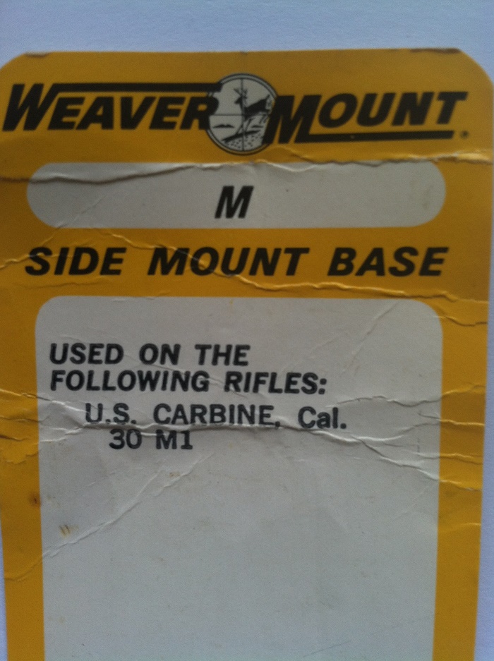 Weaver Mount, Side Mount Base M