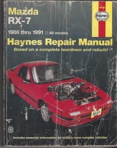 Mazda RX-7 1986 thru 1991 Haynes Repair Manual