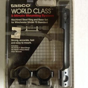 Tasco World Class Steel Ring & Base Set - Winchester Model 70 Standard - WC1804/72D