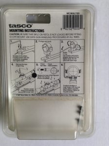 Tasco World Class Steel Ring & Base Set - Browning Model A Bolt SALA - WX185572D