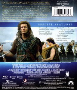 Braveheart (Blu-ray Disc, 2009, 2-Disc Set, Sapphire Edition)