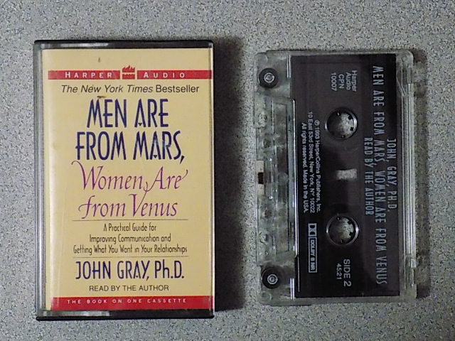 Men Are From Mars Women Are From Venus by John Gray Book on Cassette Tape (With MP3)