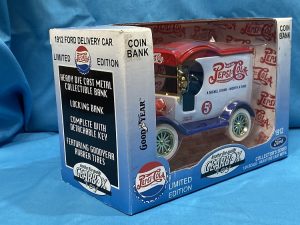 Pepsi Cola Coin Bank Truck 1912 Ford NEW Gearbox