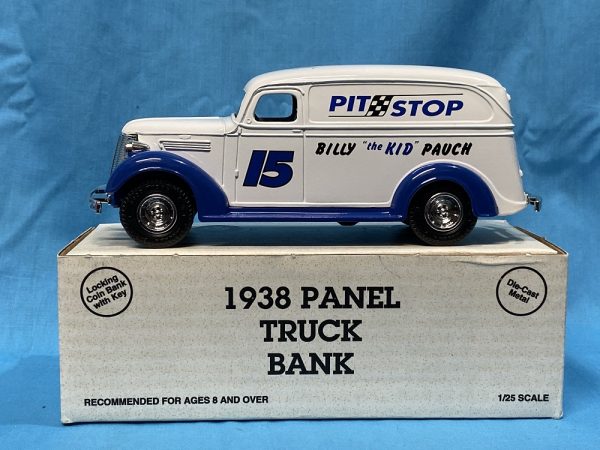 ERTL PIT STOP #15 BILLY THE KID 1938 CHEVY PANEL STOCK #4869