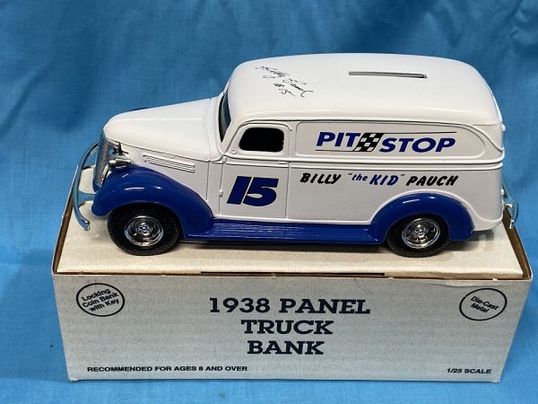 ERTL PIT STOP #15 BILLY THE KID 1938 CHEVY PANEL STOCK #4869