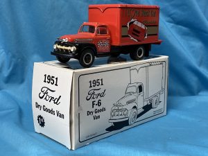 First Gear 1951 Ford F-6 Dry Goods Van “I love Stock Car Racing” 1/34 28-1120 Racin Rons