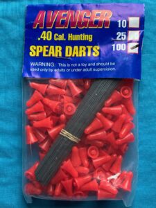 .40c Pro-Length Spearhead Blowgun Darts - 100 Pack Red