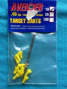 Blow Gun - Target Darts, .40 Cal - 10 Pack Yellow