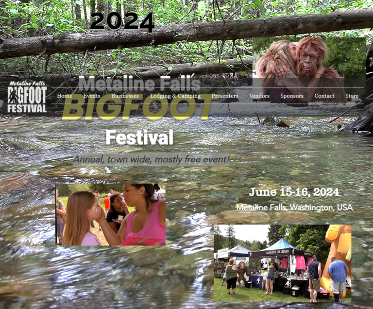Metaline Falls Bigfoot Festival June 15 & 16 2024 Washington Your