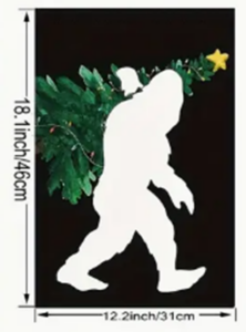 Bigfoot Christmas Flag Banner