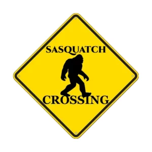 Sasquatch Crossing 8x8 Sign