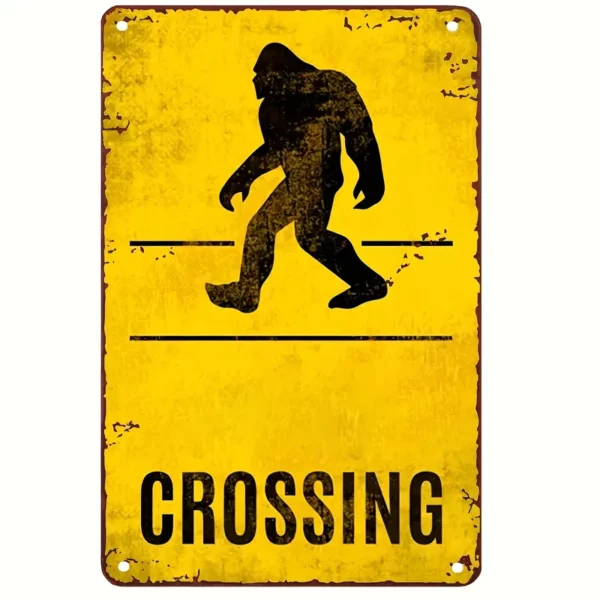 Sasquatch Crossing Road Sign