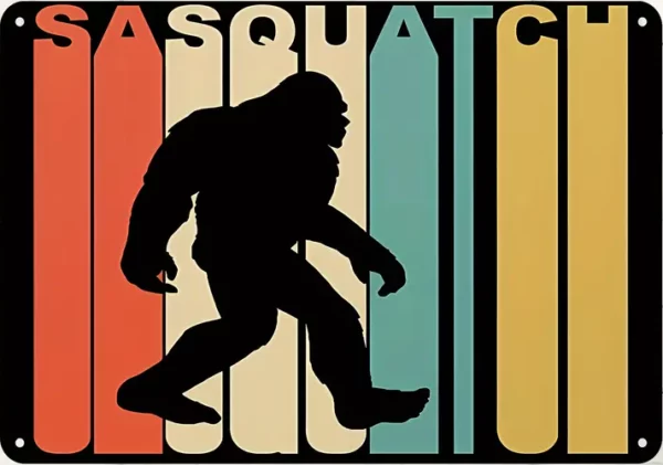 70's Retro sasquatch sign