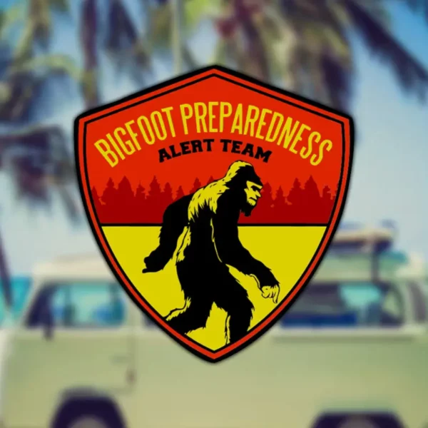 Bigfoot Preparedness Alert Team Vinyl Decal - Sasquatch Approved