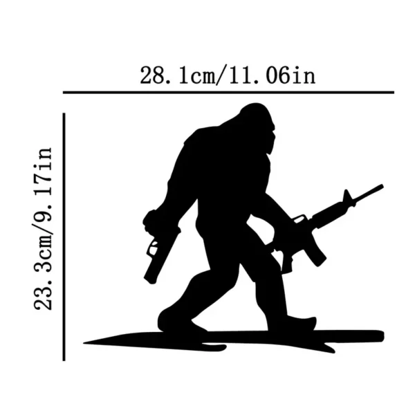Bigfoot with AR15 and Pistol Iron Stake