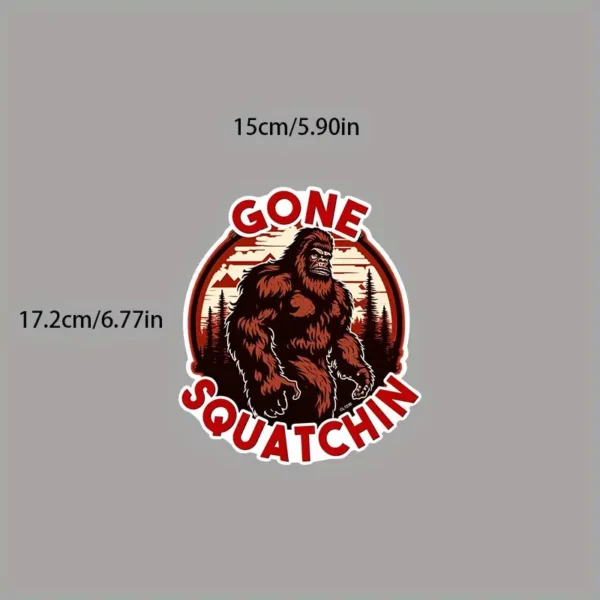 Gone Squatchin Vinyl Decal - Bigfoot Approved