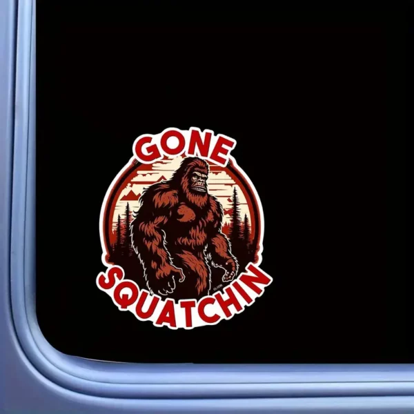 Gone Squatchin Vinyl Decal - Bigfoot Approved