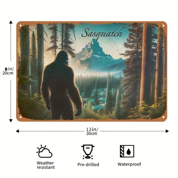 Sasquatch Looking through the Forest
