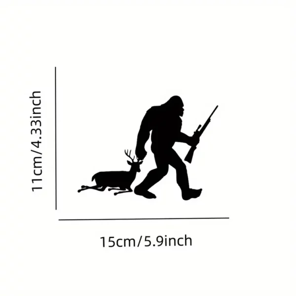 Sasquatch Rifle Deer Hunter Vinyl Decal- Bigfoot Approved